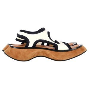 Proenza Schouler Stretch Rec Sandals in White Neoprene
